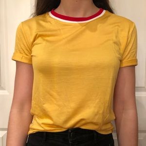 Yellow Zara tshirt